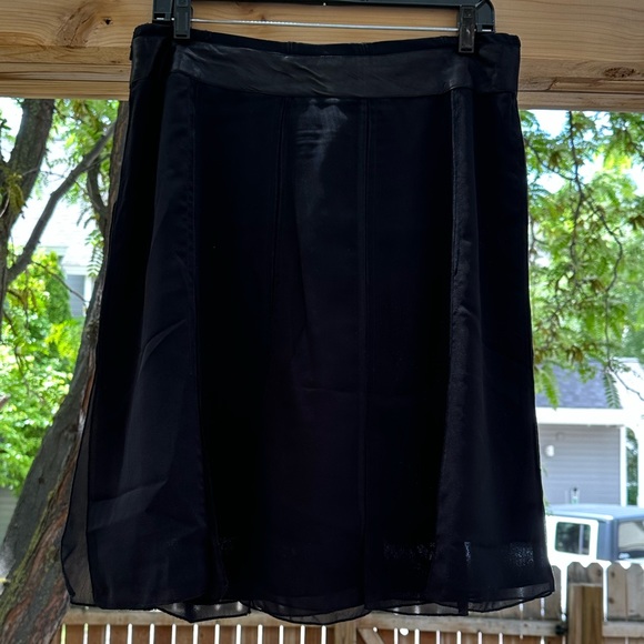 Ario NWT Black Paisley Beaded Embellished Lined Knee Length Skirt Large Holiday - Picture 9 of 16